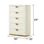 La Pierre - 5 Drawer Chest - Beige