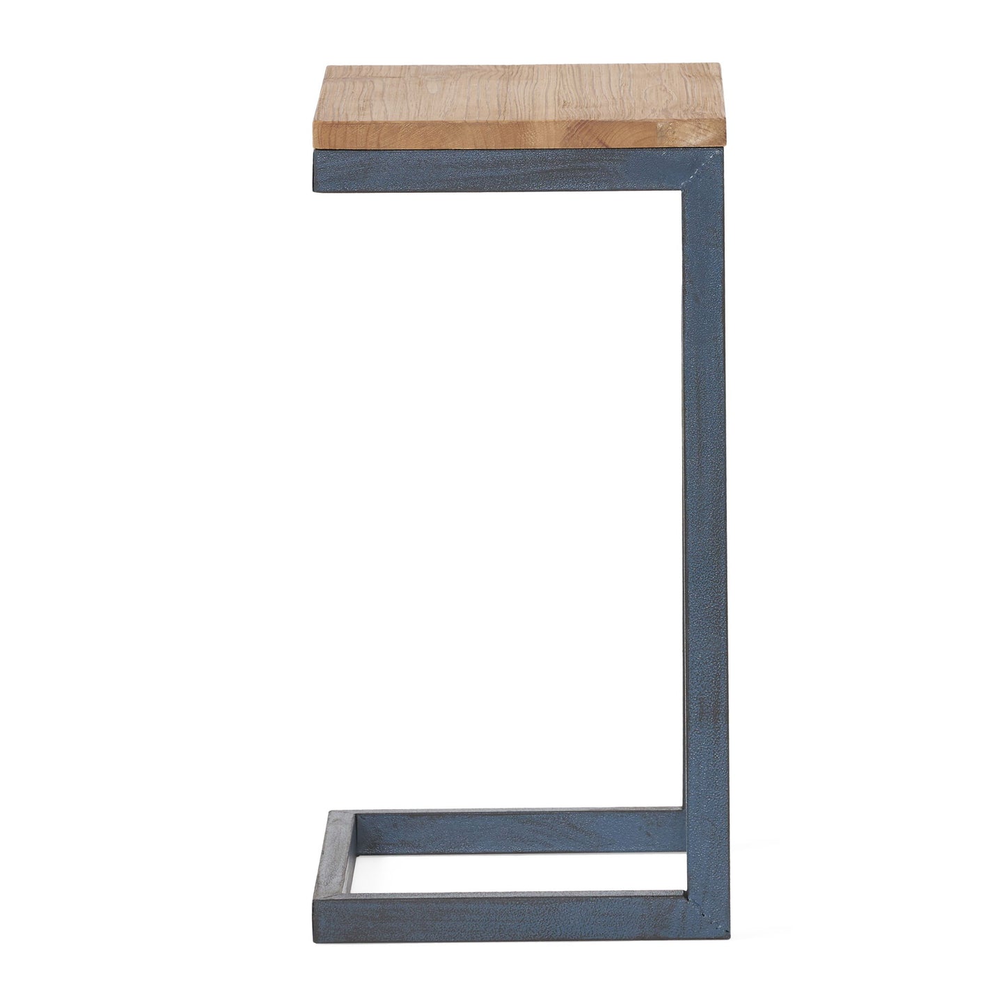 Kacha - Modern Industrial Firwood Nesting Tables (Set of 3) With Iron Frame - Antique Brown / Black