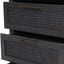 Newell - Cane 3 Drawer Dresser - Dark Gray