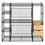 Open Style Wardrobe With Hanging Rails, Shelves And Drawers