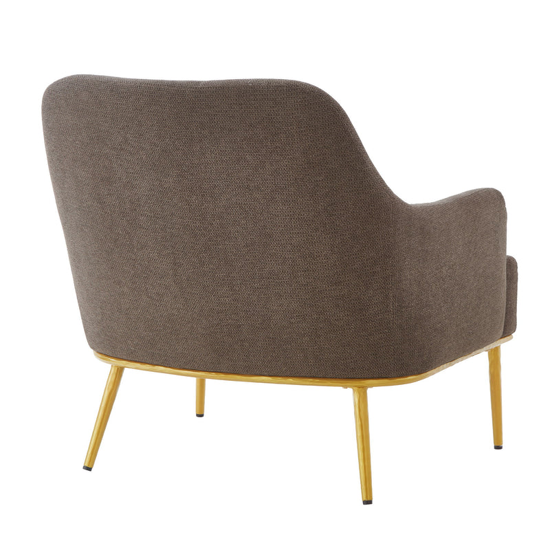 Modern Elegance Accent Chair With Curved Backrest
