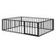 Metal Floor Bed Frame With Fence And Door
