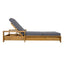Chaise Lounge With 3 Fold Cushion Set, 3 Position Adjustable Backrest