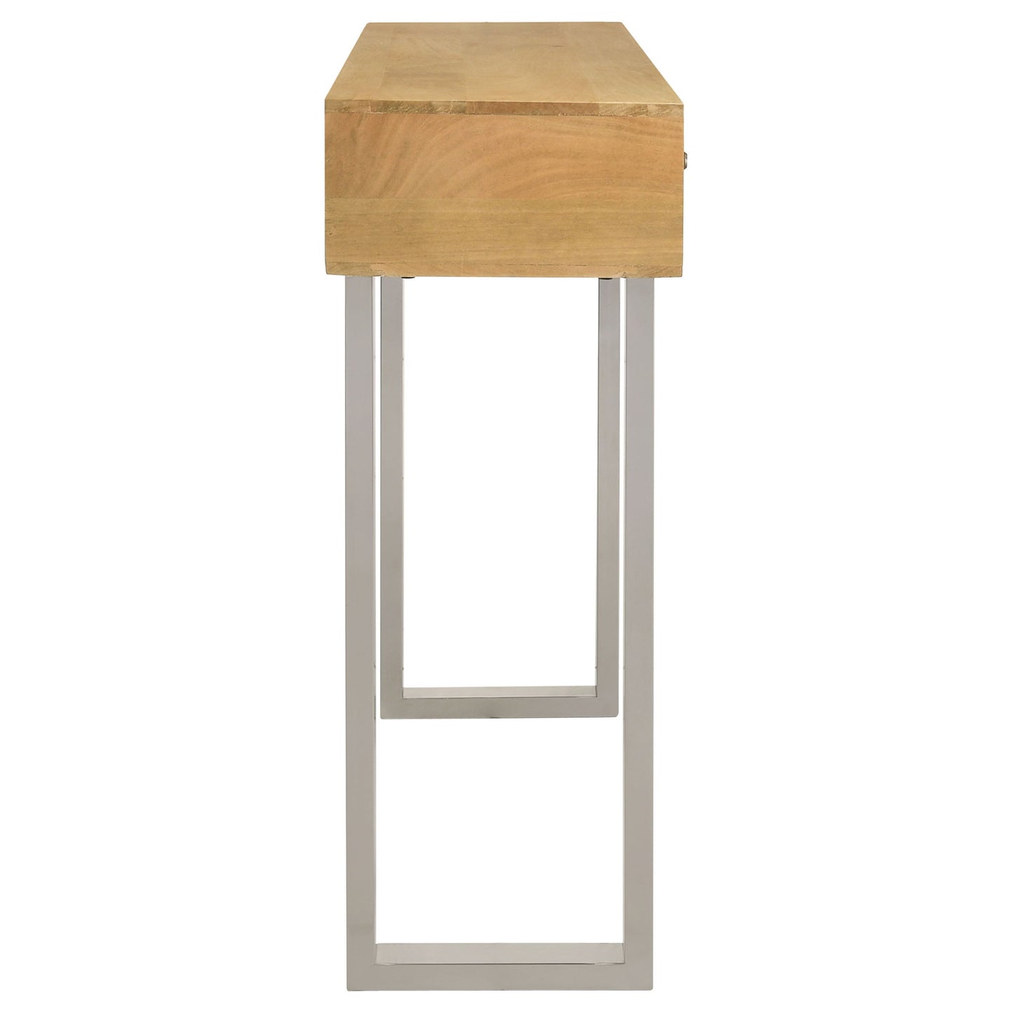 Harmony - 2 Drawer Table With Sled Base In Tones Accents - Natural