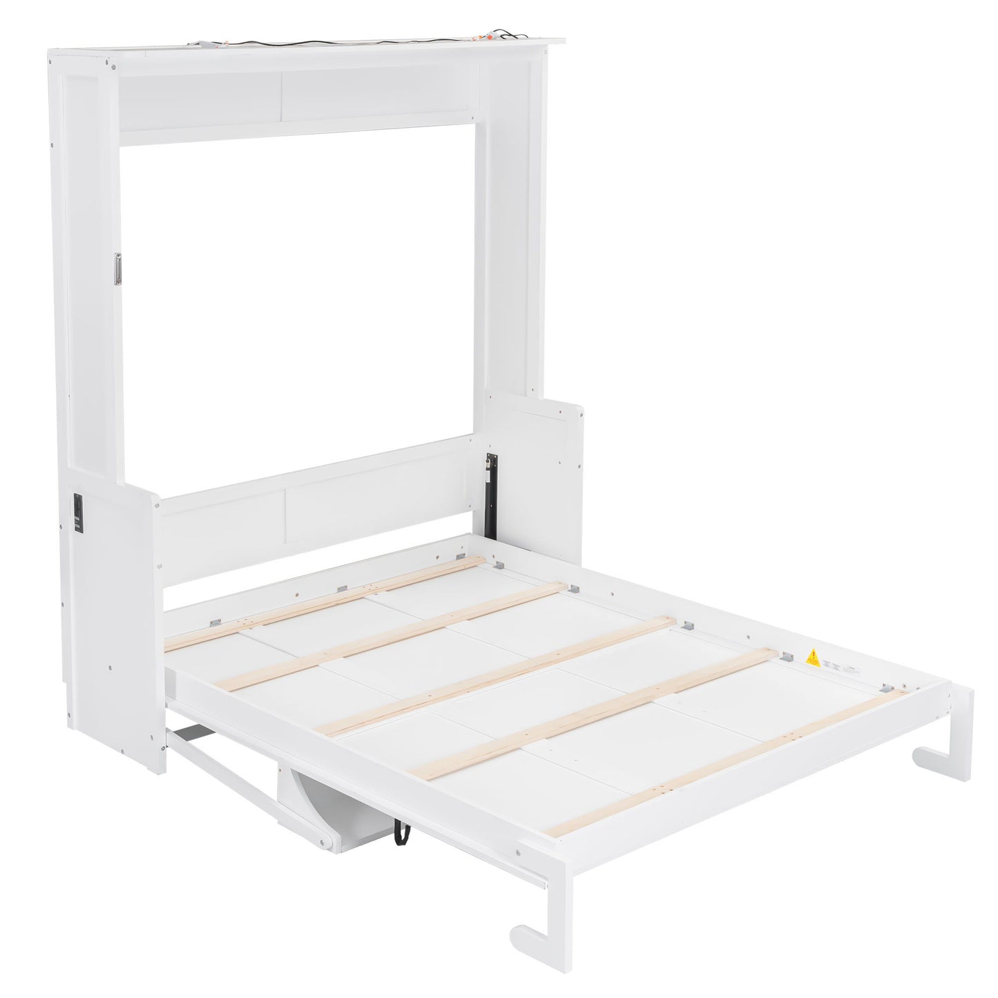 Murphy Bed With Desk, LED Lights And USB Charging Station