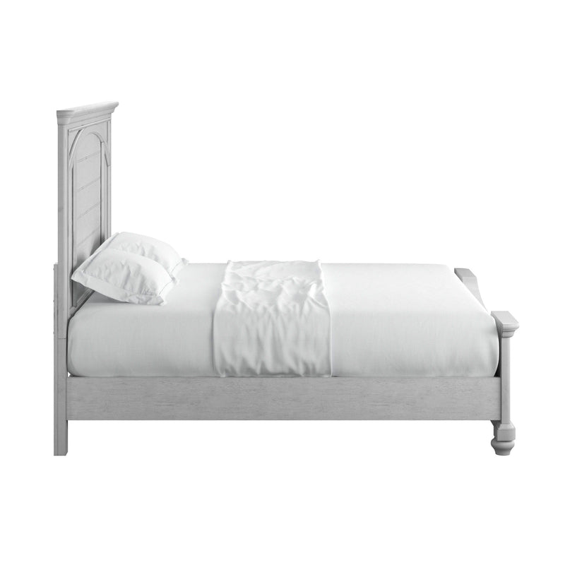 Queen Panel Bed - Gray - Wood