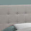 Full Size Bed Headboard Only, Upholstered, Transitional - Gray
