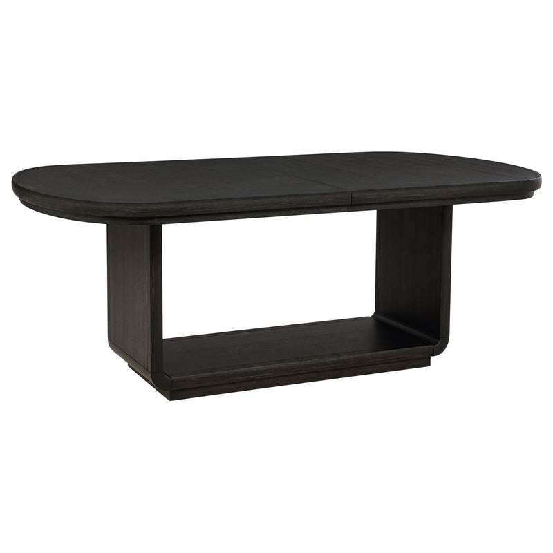 Bangor - Extension Dining Table With Pedestal Base - Black
