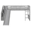 Loft Stairway Bed With 2 Drawers, Convertible Ladder And Slide