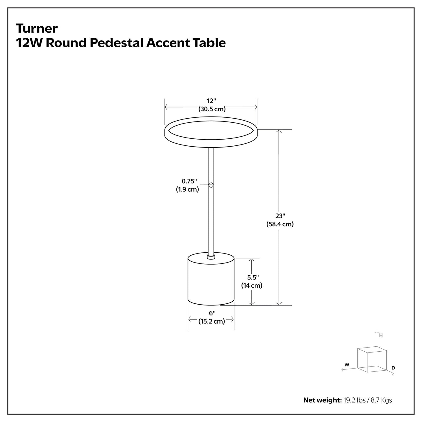 Turner - Side Table
