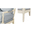 Arm Chair With Open Back Spindle Design, Padded Armrests
