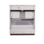 Fluted Bathroom Vanity With Ceramic Sink, Soft Close Slides