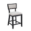 Upholstered Counter Height Bar Stools With Comfy Back (Set of 2)