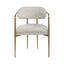 Zayn - Arm Chair (Set of 2) - Beige / Gold