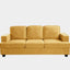 Modern Sofa, Comfortable 3 Seater Couch With Deep Seating, Loose Back Cushions, Wide Arms