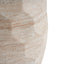 Travertine Lightweight Concrete Side Table For Indoor / Outdoor Use - Beige