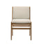 Contemporary Dining Chair Set Upholstered Fabric With Rubberwood Frame