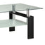 Moriah - 1 Shelf Rectangular Coffee Table - Black