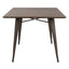 Oregon - Industrial / Farmhouse Dining Table - Espresso