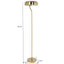 Spectra - Tall Corner Floor Lamp For Living Room - Gold