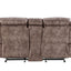 Zubaida - Two Tone Recliner Loveseat With USB Port Console