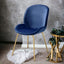 Chuchip - Side Chair (Set of 2) - Blue / Gold