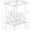Accent Table, Side Tempered Glass, Transitional - Silver