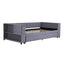Upholstered Bed With Storage And Twin Trundle, USB Charging Ports