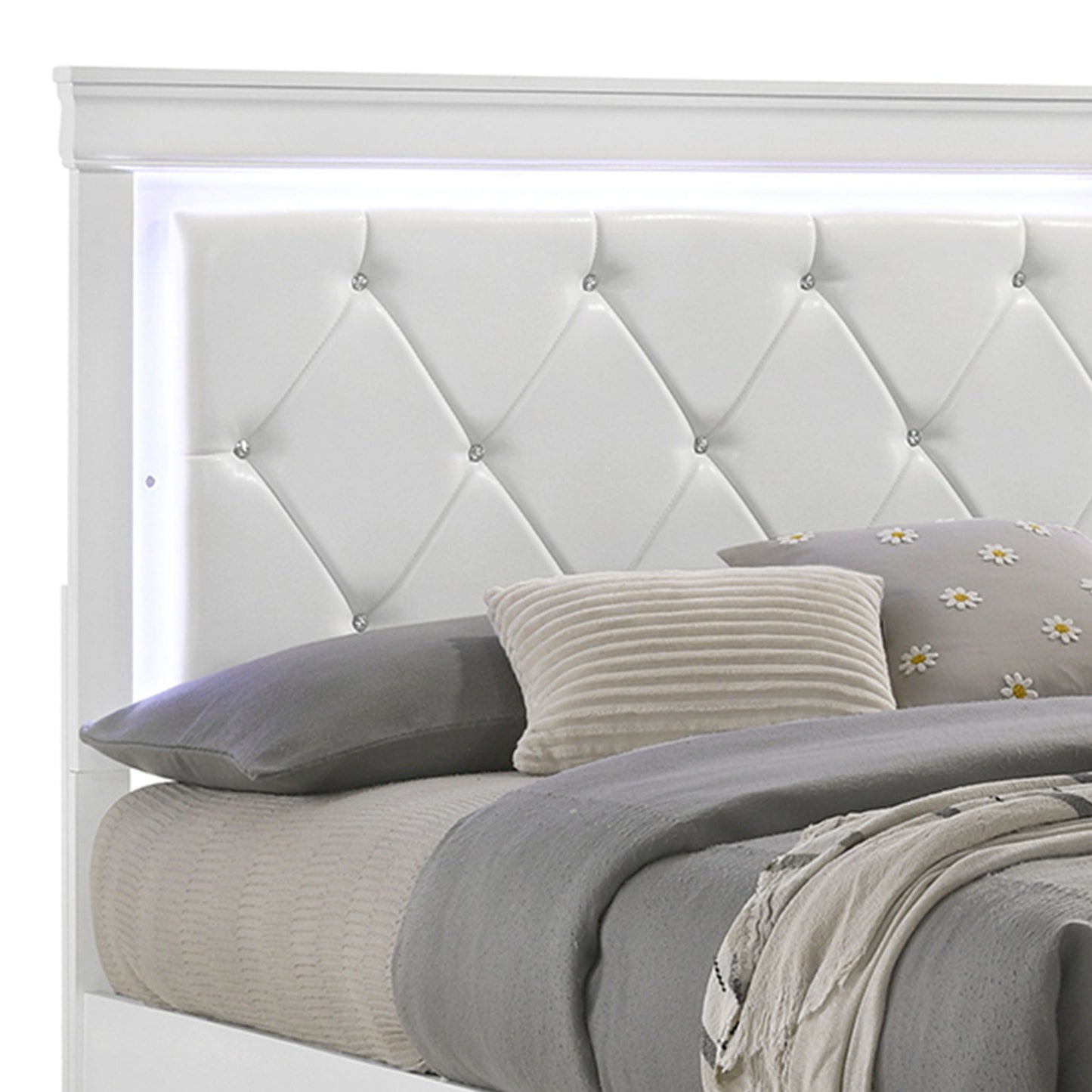 Blaze - Modern Bed With LED Headboard
