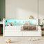 Upholstered Platform Bed With USB Ports And LED Belt
