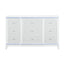 Adalid - Dresser With LED Light And Glittered Drawer Fronts - White
