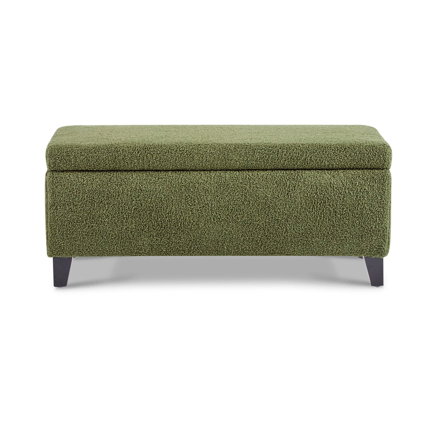 Storage Ottoman With Flip Top Lid - Retro Green