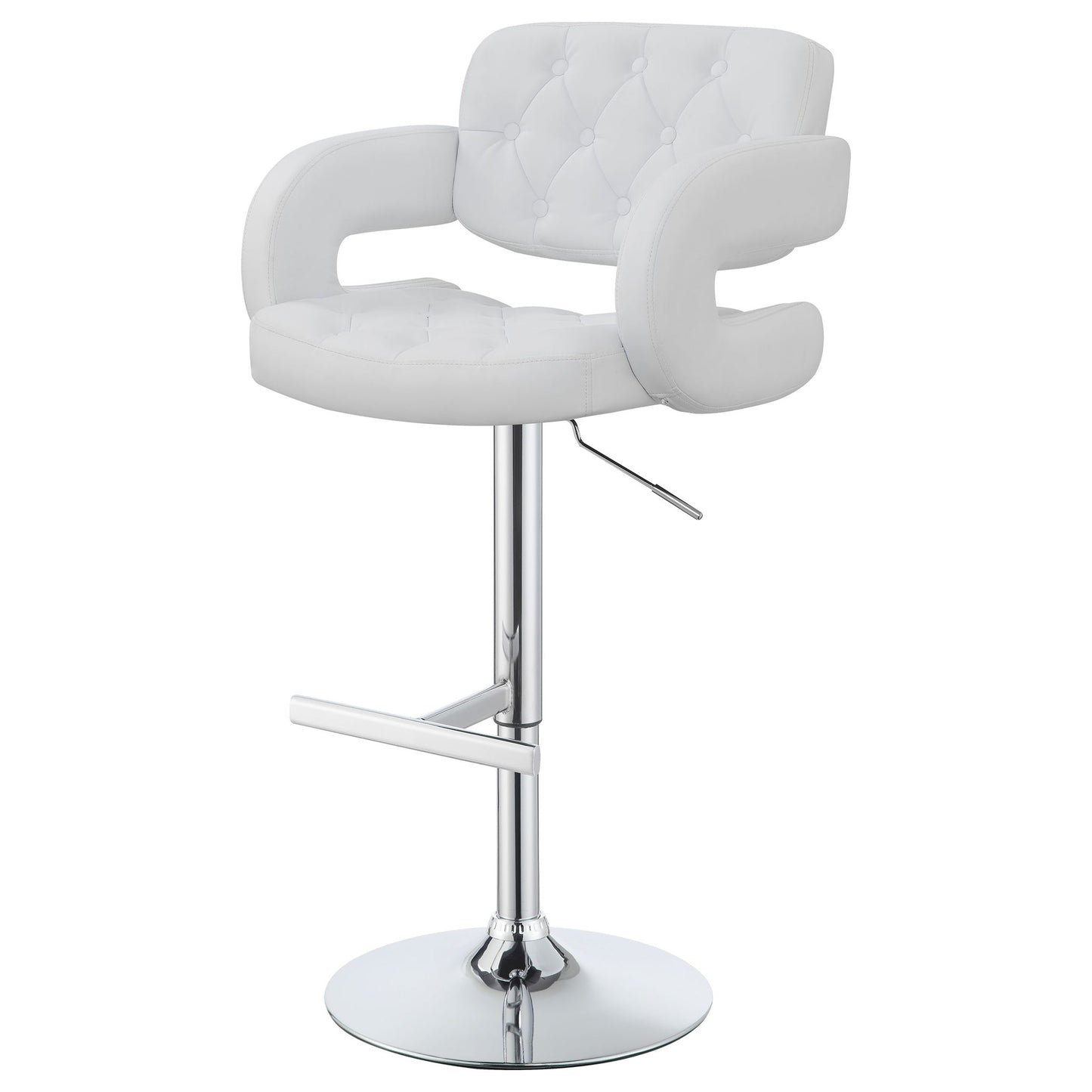 Adjustable Bar Stool With Upholstery