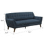 Sofa - Blue - Fabric