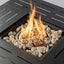 Propane Gas Fire Pit Table, 50000 Btu, Rectangular For Outside - Black