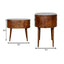 Rounded Wood Table