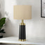 Lighting, Table Lamp, Resin, Contemporary - Black / Cream