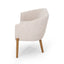 Mid Century Modern Loveseat With Channel Stitched Backrest