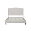 Hannah - Upholstered Wingback Bed Size / Tall Headboard Upholstered King Bed / Premium Textured Look / Minimalist Designs / No Box Spring Needed