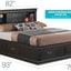 Traditional Style Bookcase Storage Bed