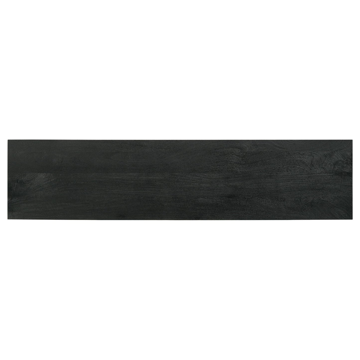 Manaya - 2 Door Stand With Open Shelving And Hidden Storage - Charcoal Black