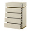 Stanley - 5 Drawer Chest With Crocodile Texture - Gray