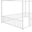 Metal Bed House Bed Frame With Fence