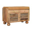 Shutter Shoe Rack With 2 Drawers - Beige