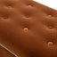 Melinda - Oval Tufted Bullion Fringe Storage Bench