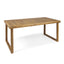 Outdoor Acacia Wood Dining Table, Sandblast Finish