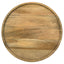 Pedestal Accent Table With Eco Friendly Base And Round Lipped Top - Brown