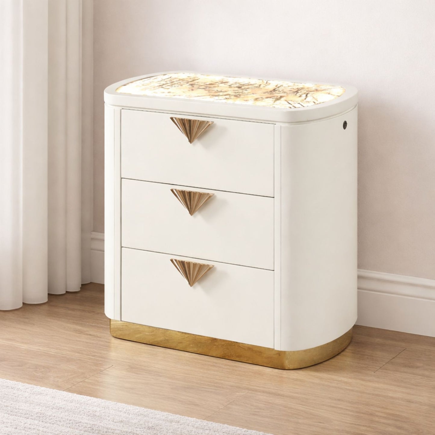 La Pierre - Modern Bedroom Set With Upholstered LED Bed