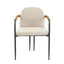 Modern Dining Chair Set With Durable Iron Frame And Comfortable Fabric Upholstery
