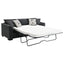 Pacheco - Upholstered Sleeper Sectional Chaise Sofa With Pocket Coils And Reversible Cushions - Dark Gray